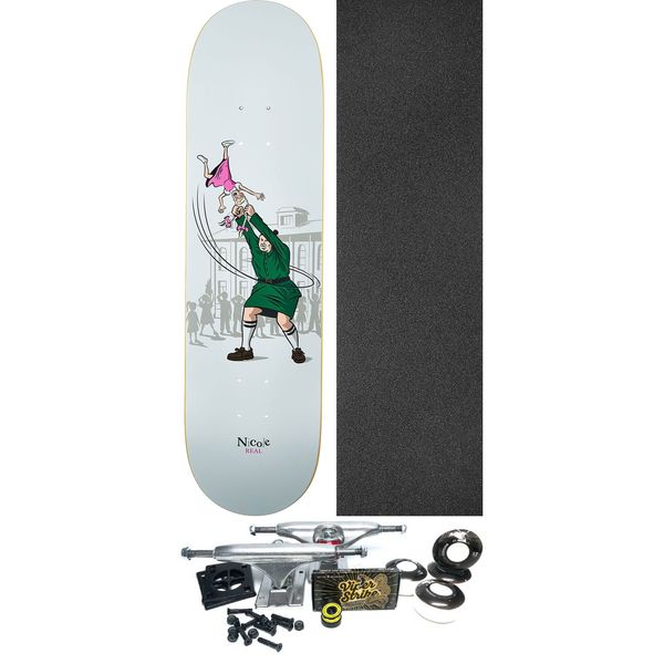 Real Skateboards Nicole Hause Hammer Throw Skateboard Deck - 8.28" x 31.7" - Complete Skateboard Bundle